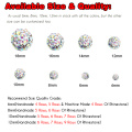 Heißer Verkauf Jet Color Strass Disco Pave Lose Shamballa Ball Perlen Größe 4mm-18mm, IB00102 - Jet